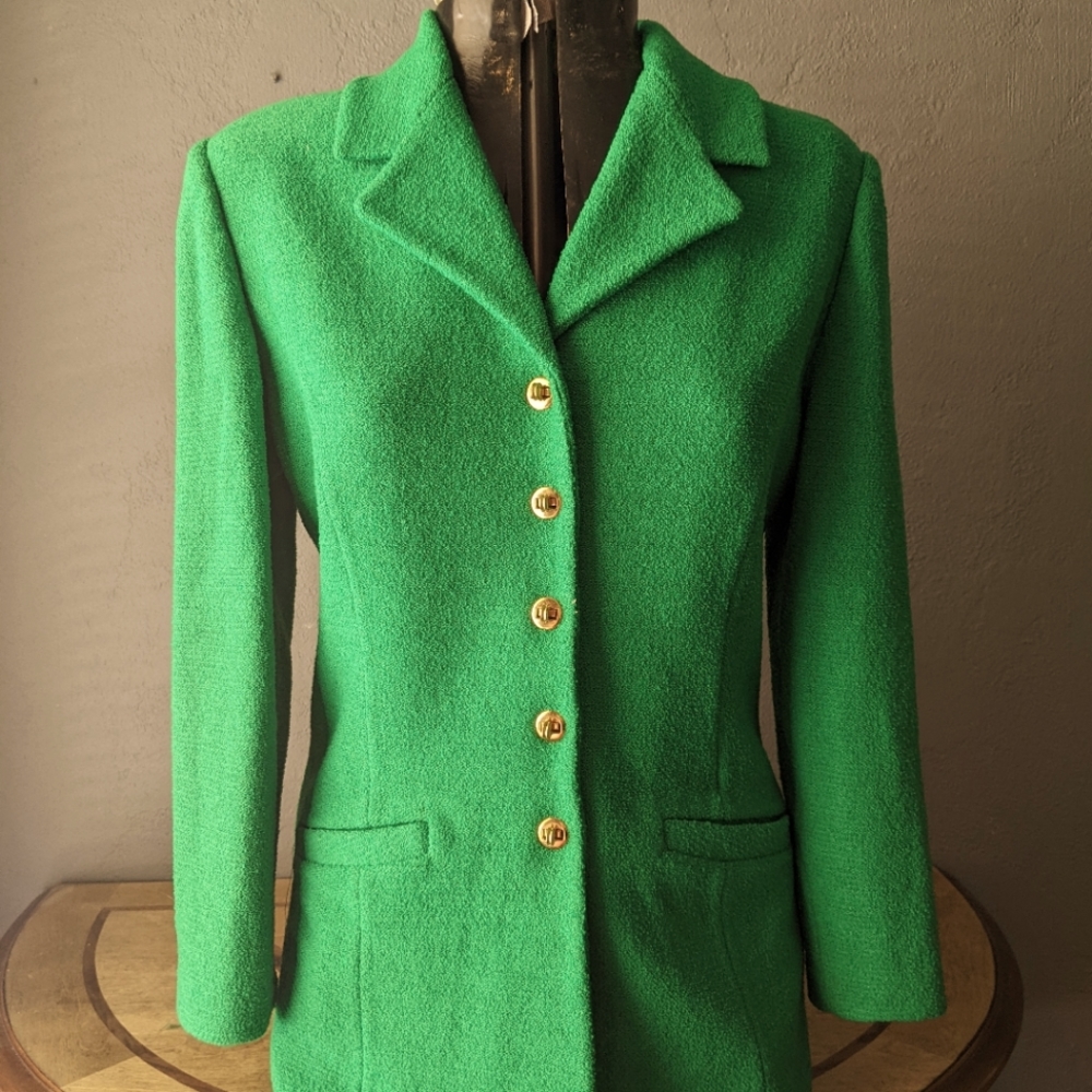 Vintage Kelly Green St John Jacket